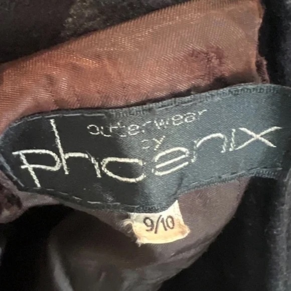 Vintage Outerwear by Phoenix Women's Black Leather Jacket Size 9/10 - Picture 8 of 9